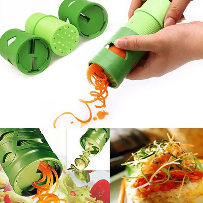 

Multifunctional Green Vegetables and Fruits Grater Yarn Cutter for Kitchen Supplies, Clover green