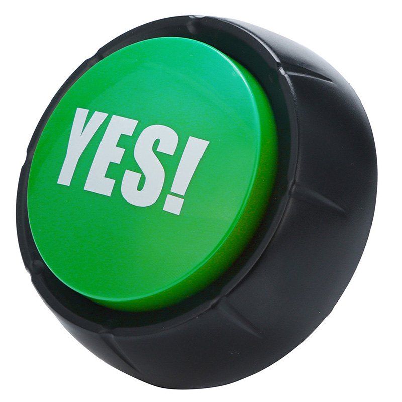 [48 OFF] Creative Sound Talking Button Funny Gag Novelty Toy 1pc Rosegal