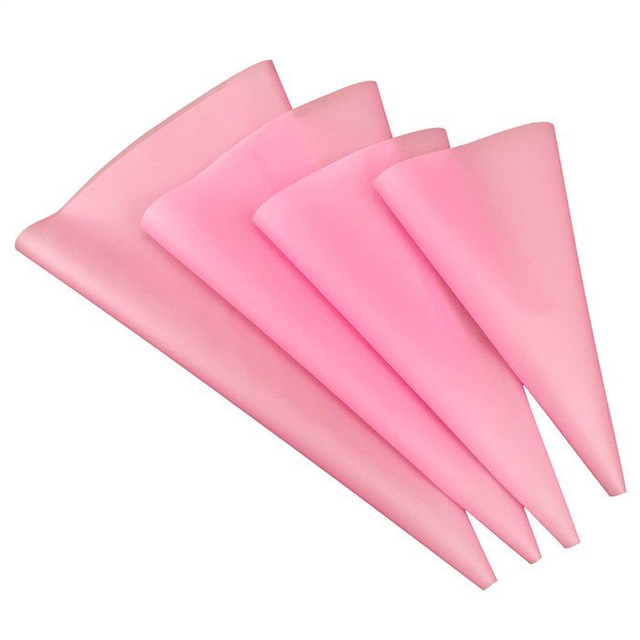 

Cream Pastry Bag Set DIY Cake Baking Tool 4pcs, Pink