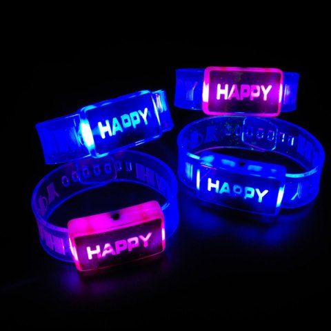  Kids Electric Light up Luminous Flashing Bracelet Watch Toys for Christmas Festival 1pc 