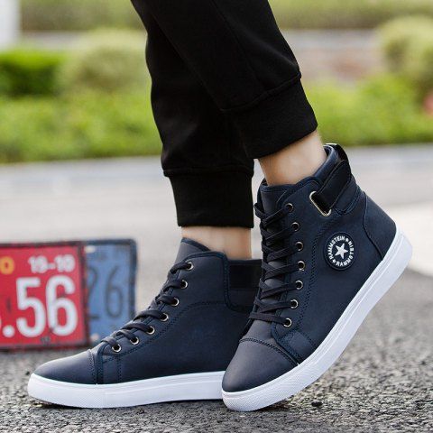 

Male Fashion Sports Shoes Lightweight High Sneakers, Dark slate blue