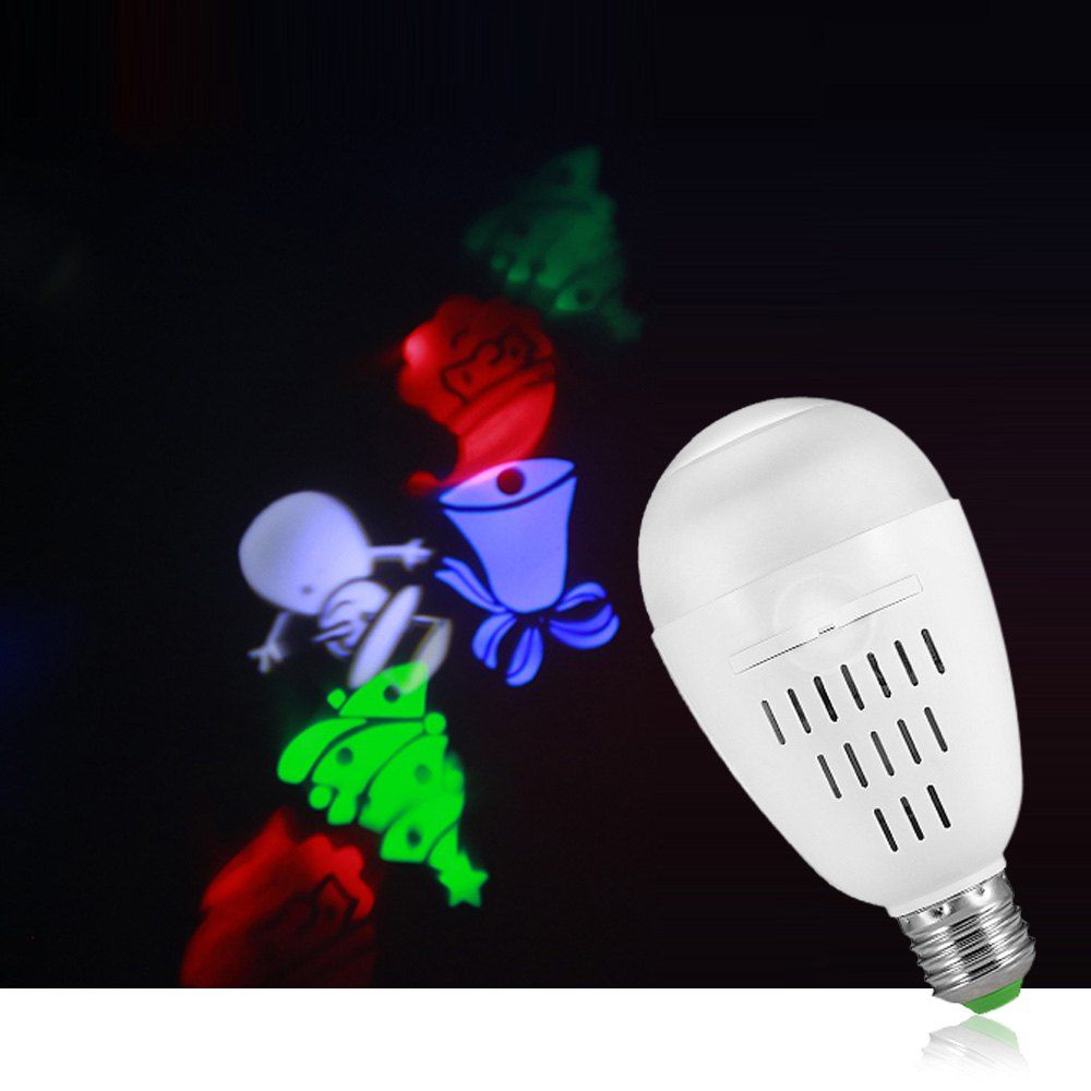 

E27 LED Projection Bulb AC120 - 265V for Christmas Stage Wedding Birthday Party Decoration, White
