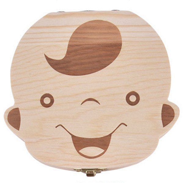 

Creative Wooden Teeth Box for Baby, Wood