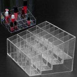 Multifunction Transparent Cosmetic Lipstick Storage Box -  
