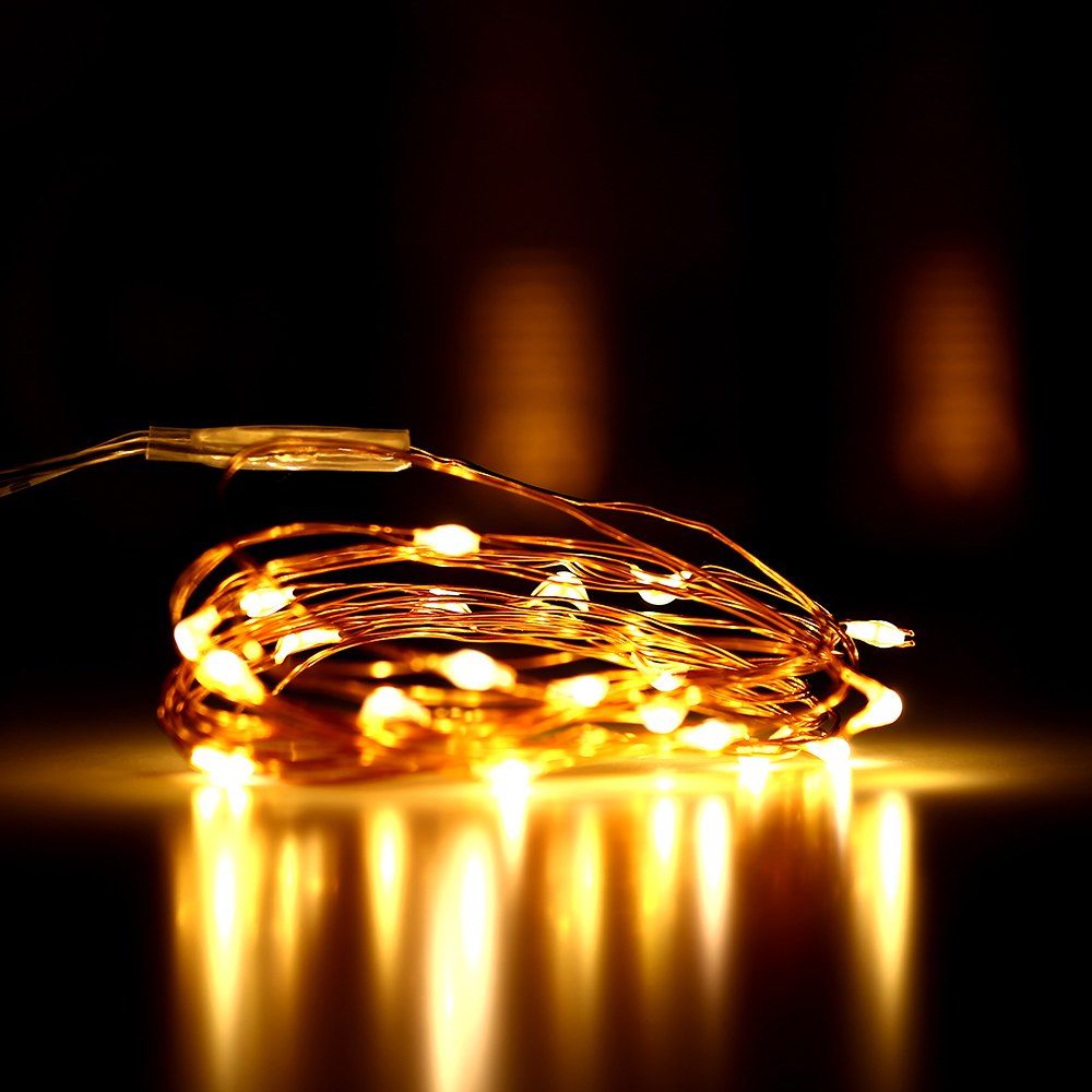 

2m 20 LED USB Copper String Light with Warm White Color