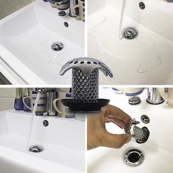 2019 Bathroom Hair Antiblocking Device Sink Anticlogging Floor Drain