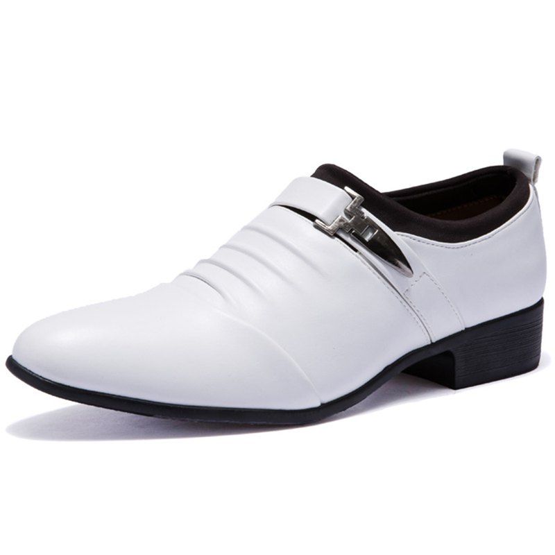 PU Casual Wearable Shoes for Men, White