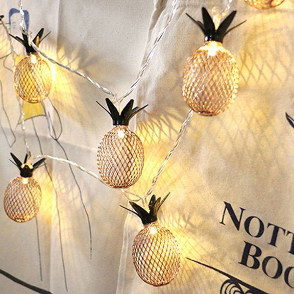 

1.5m 10-LED Pineapple String Light for Birthday Party Wedding, Warm white