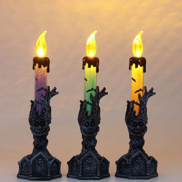 

Halloween Scenery Decoration Ornament Candle Lamp for Bar KTV Mall 1pc, Purple
