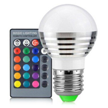 

Colorful LED Bulb Remote Color Changing Spotlight, White