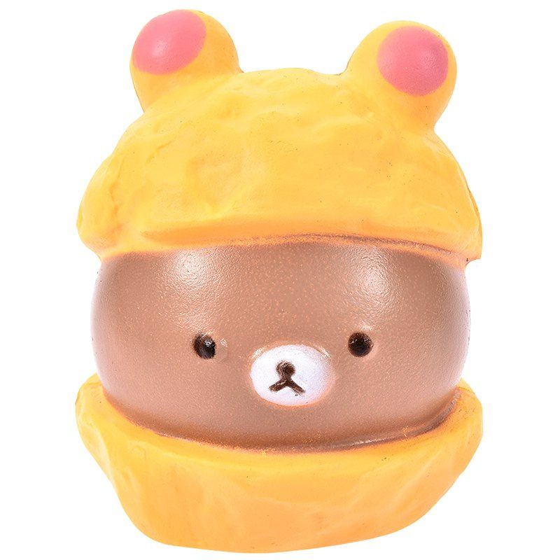 

PU Squishy Simulation Bear Low Resilience Toy, Brown sugar