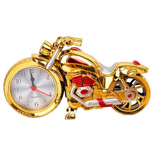 

Creative Retro Motorcycle Alarm Clock Gift Desk Ornament, Multi-d
