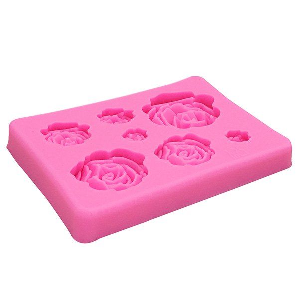 

Silicone Flowers Cake Mold Decorating Tool, Pink