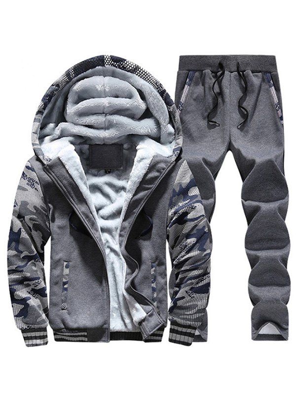 

Thickening Winter Tracksuit for Men, Dark gray