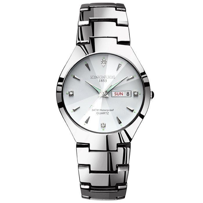 

KINGNUOS K - 186 Luminous Male Quartz Watch, White