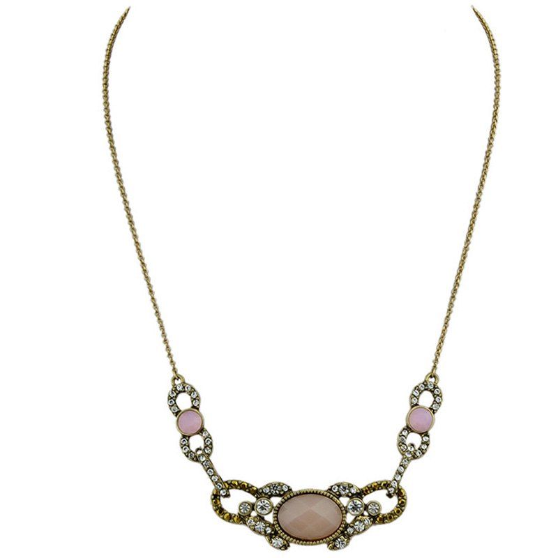 

Pretty Elegant Pendant Necklace for Women, Golden brown