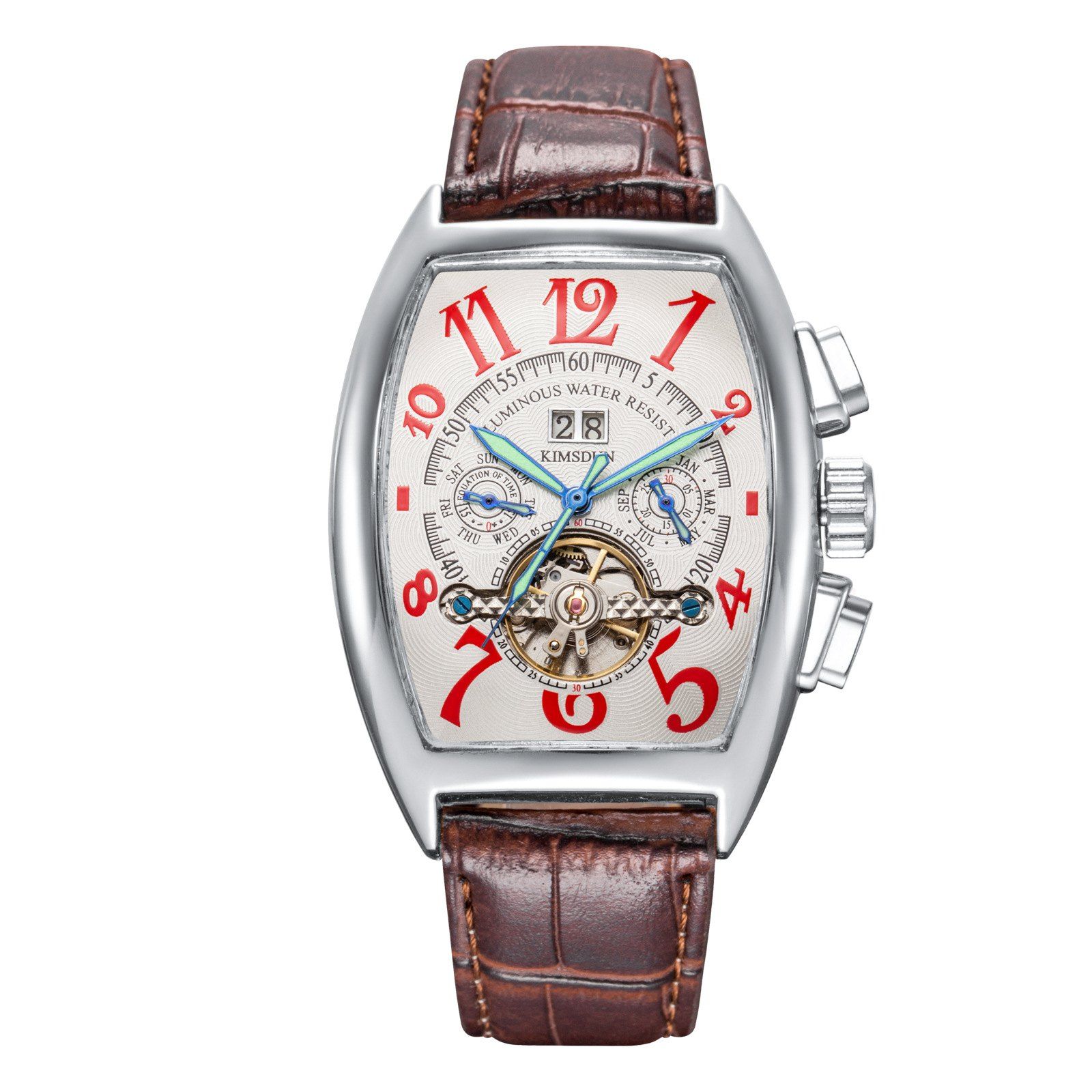 

KIMSDUN K - 819D Stylish Luminous Automatic Mechanical Watch, Multi-a