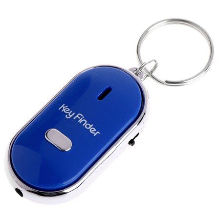 

Whistle Finder Key Chain with Sound LED Light, Blueberry blue