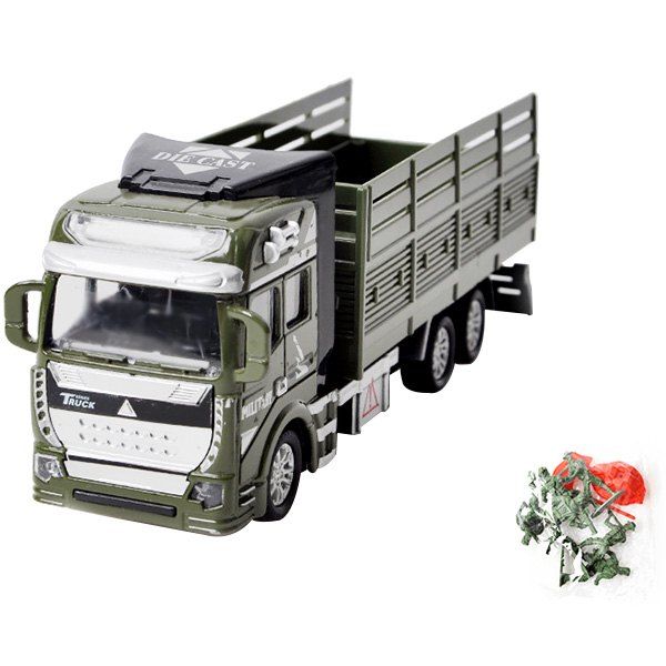 

Alloy Military Model Toy Transport Pullback Vehicle, Green