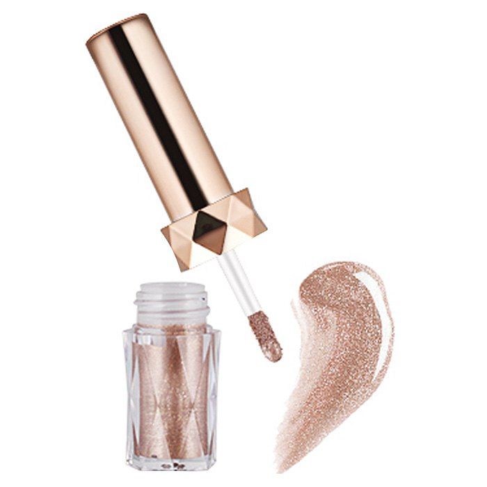 

Flash Eye Tint Liquid Eyeshadow Easy Smudging Effect Silky Vivid Eye Makeup, Light brown