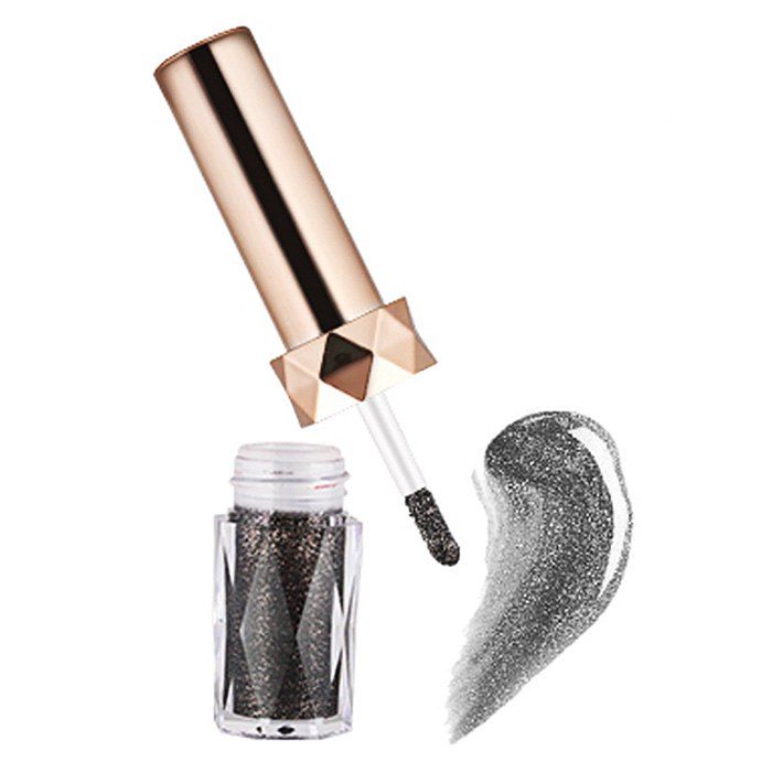 

Flash Eye Tint Liquid Eyeshadow Easy Smudging Effect Silky Vivid Eye Makeup, Black