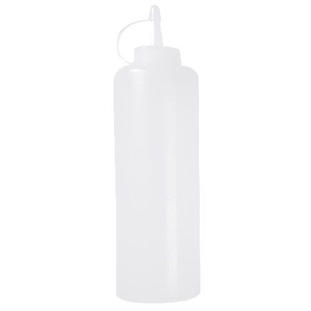 

8oz Kitchen Accessories Plastic Squeeze Bottle Dispenser for Sauce Vinegar Oil Ketchup Cookling Tools, White