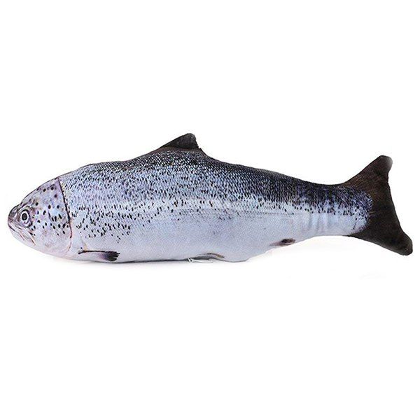 

Patonaut Lovely Artificial Fish Plush Pet Pillow / Cat Sleeping Cushion 20CM, Light slate gray