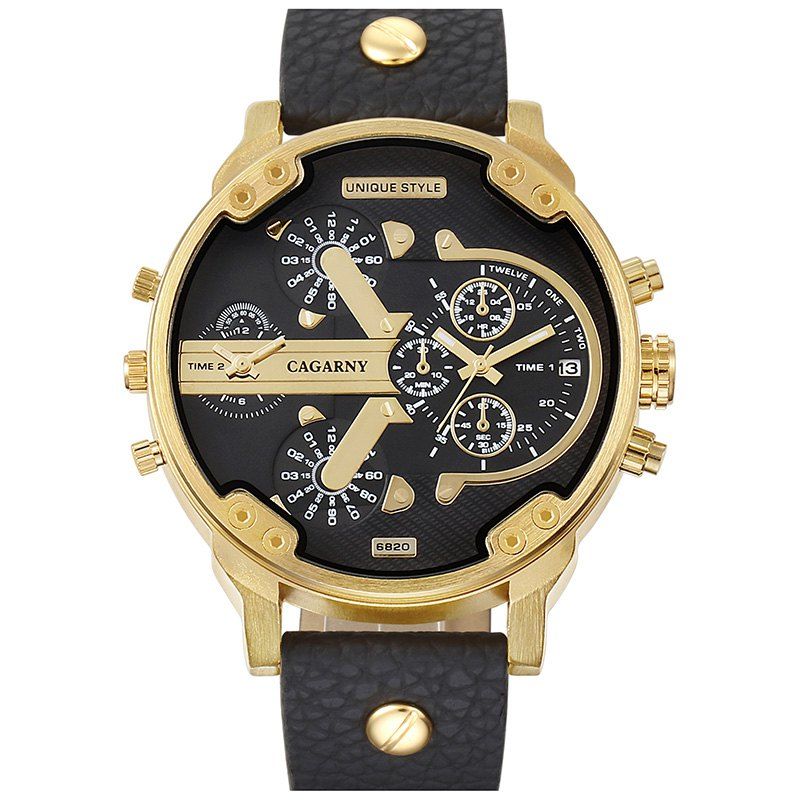 

CAGARNY 6820 Casual Male Quartz Watch, Multi-a