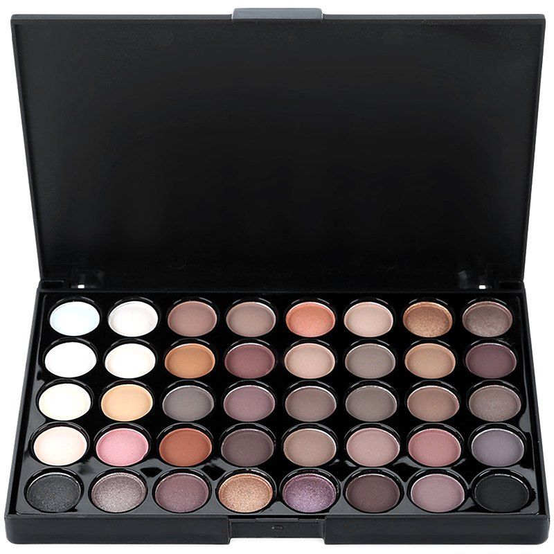 

popfeel 40-color Easy Matching Long-lasting Earth Tone Gentle Ingredients Eye Shadow, Multi-b
