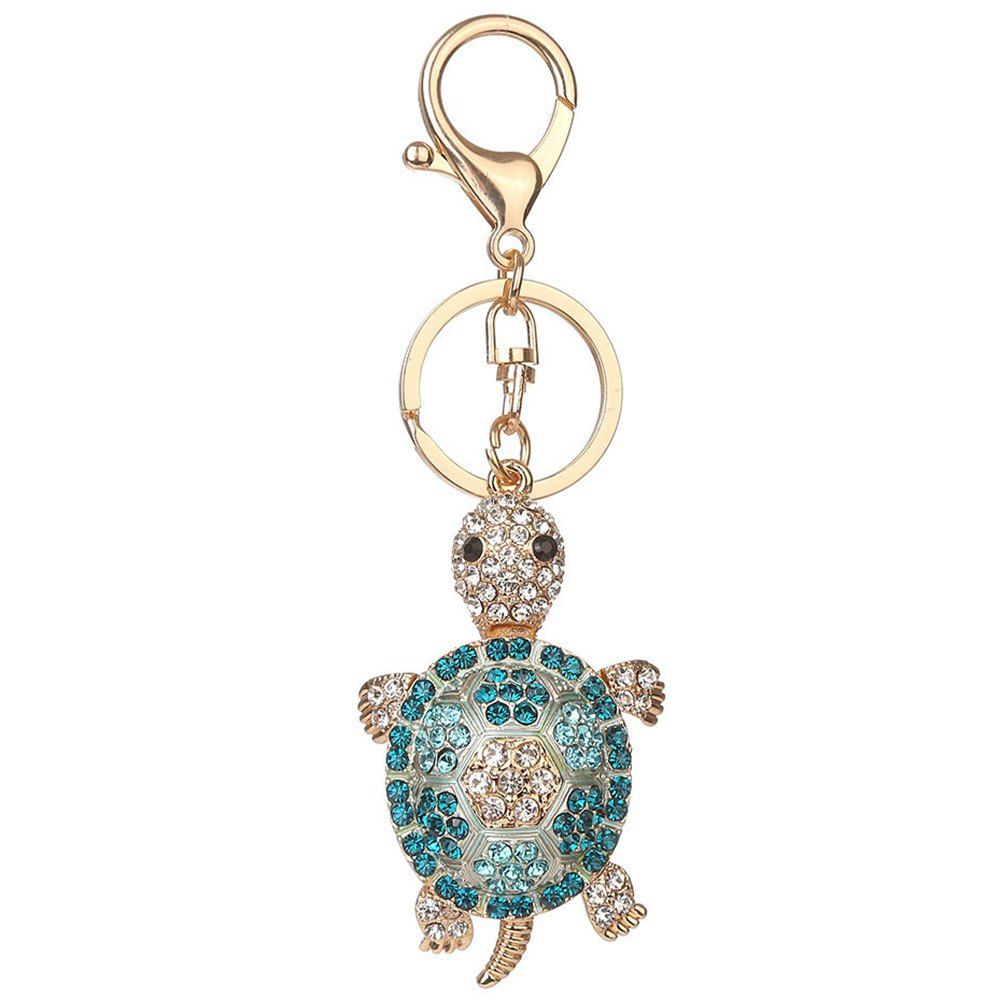 

Creative Little Turble Style Fashion Keyring, Macaw blue green