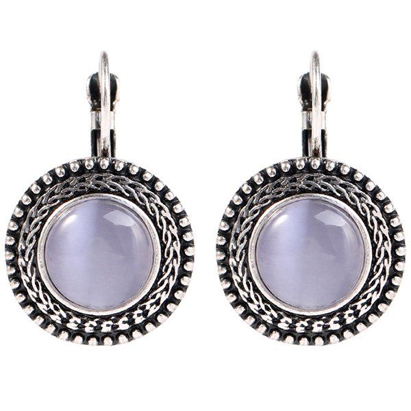 

Fashion Vintage Style Opal Earrings for Women, Blue gray