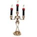 Halloween Skeleton Pattern Three Candle LED Light for Bar KTV Decoration -  