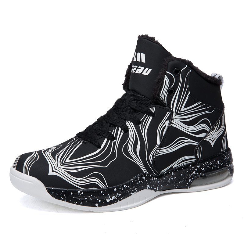 

Men's Warm Lace Up Running Shoes Sneakers, Black