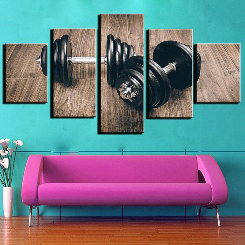 22 Off Modern Unframed Prints High Definition Dumbbell Wall Art