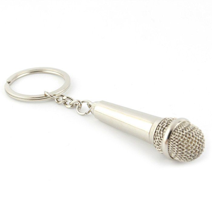 

Multifunctional Microphone Metal Car Key Chain Ring, Blonde