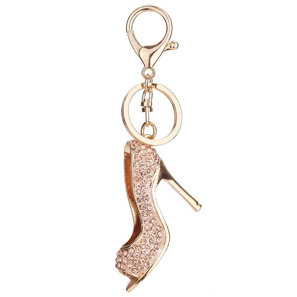 

Creative High Heel Pattern Fashion Keyring, Gold