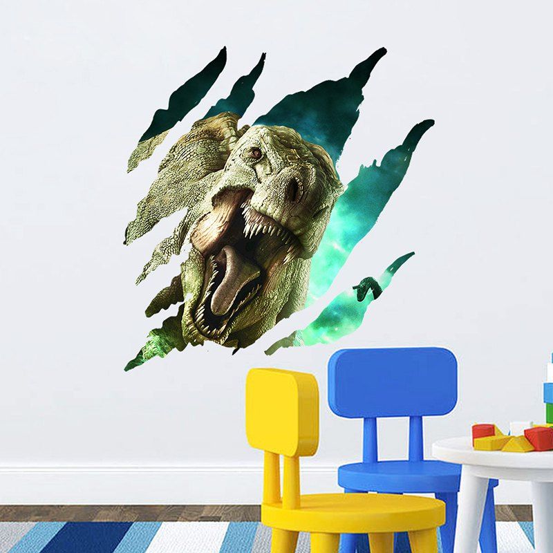 

ZY1450 Three-dimensional Dinosaur Wall Sticker for Decoration, Multi-a