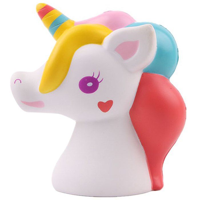 

Cute Unicorn Squishy Toy Slowrebound Stress Reliving, Multi-a