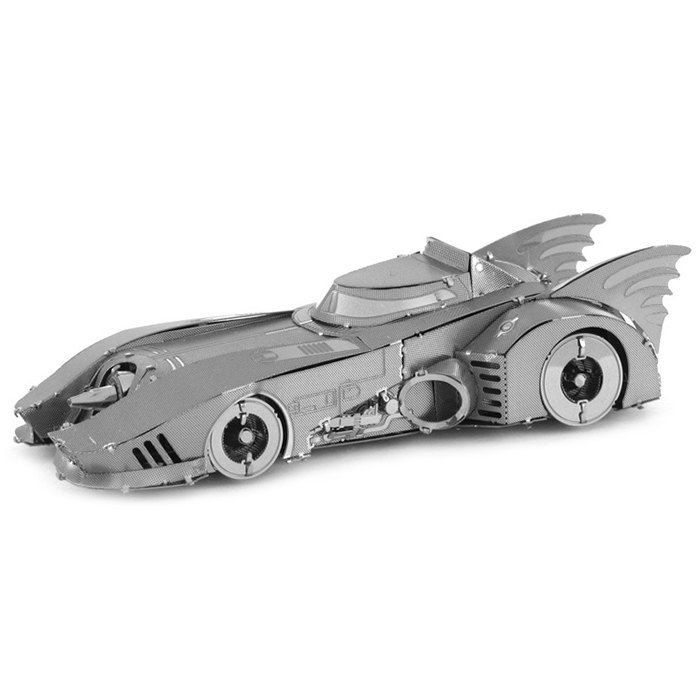 

Stainless Steel DIY Assembly Model Toy 3D Batmobile Model, Silver