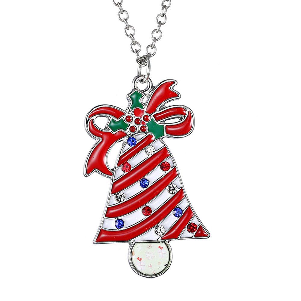 

Creative Christmas Bell Design Fashion Necklace, #003