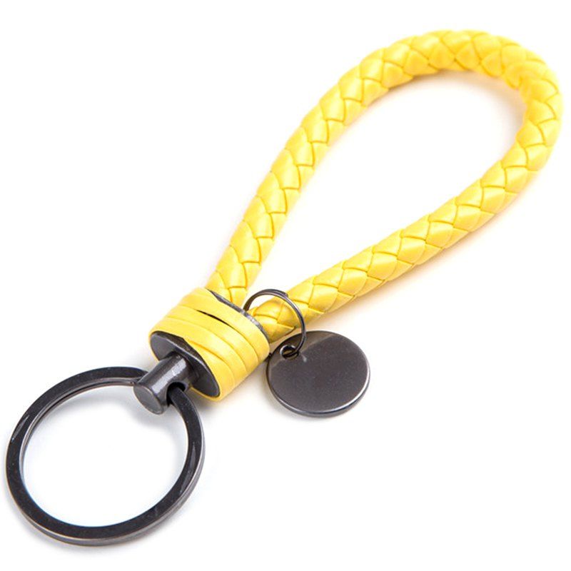 

Unisex Braided Leather Rope Handmade Key Chain for Decoration, Multi-c