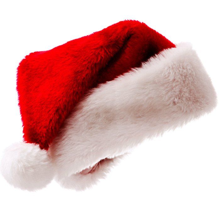 

Plush Christmas Hat, Red