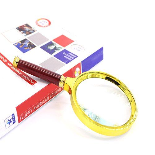 

Gift Auxiliary 10x Reading Magnifier for Old Man, Gold