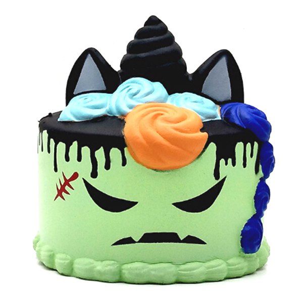 PU Unicorn Cake Model for Halloween Decoration