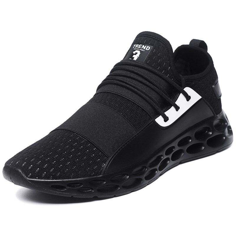 

Men Sneakers Breathable Lightweight Fashion, Black