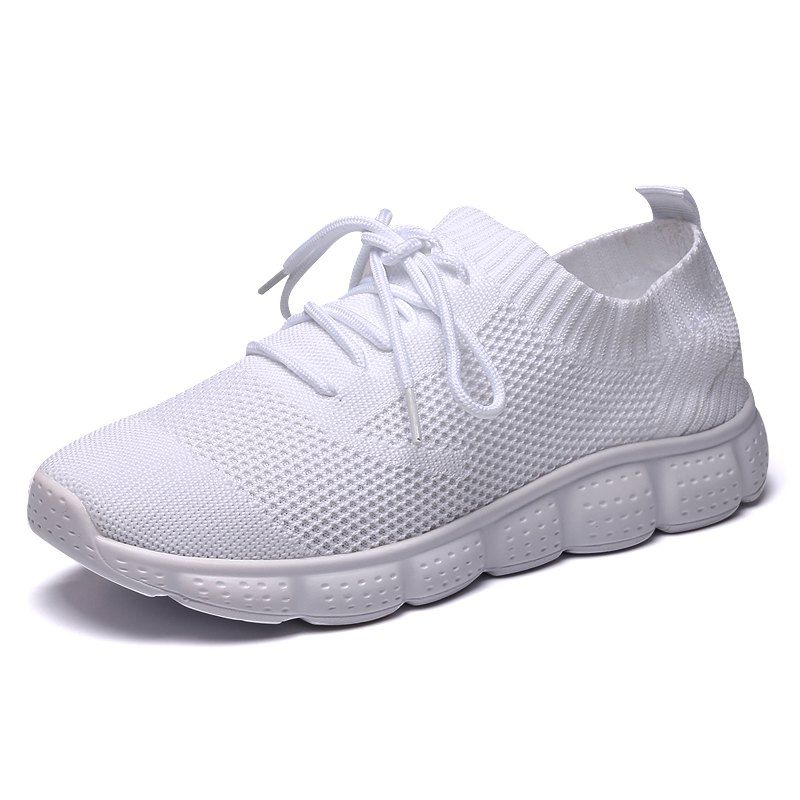 

Men Sneakers Breathable Lightweight Lace-up, White