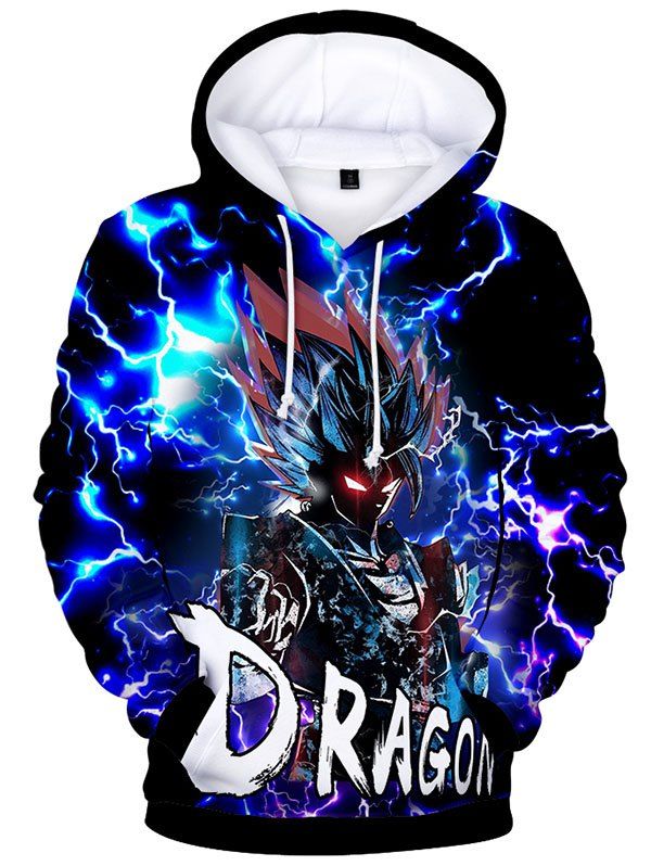 

Japanese-style 3D Digital Printing Hoodie, Multi-a