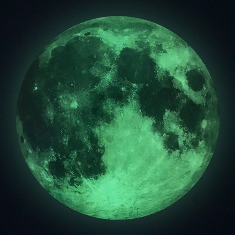 

Luminous Moon PVC Wallpaper, Multi-a