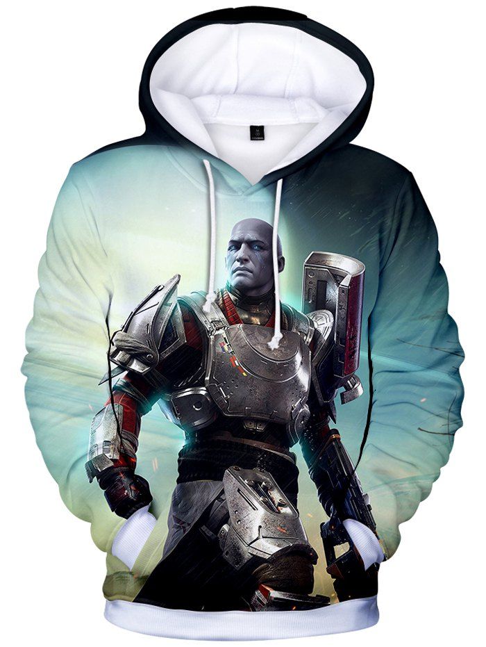 

Men's Hooded Hoodie Casual Autumn Winter 3D Print, Multi-c