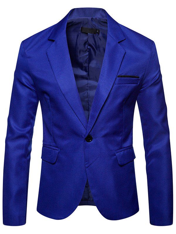 

Men Suit Blazer Business Casual, Denim dark blue